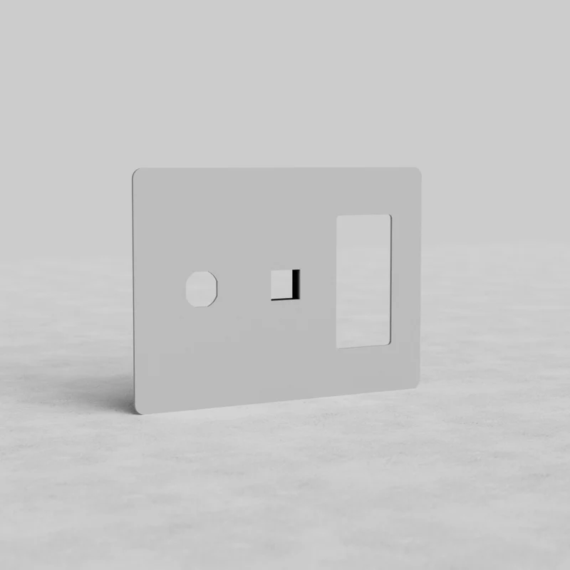 Kew 3G Outlet & Keystone & Switch Plate - Paintable