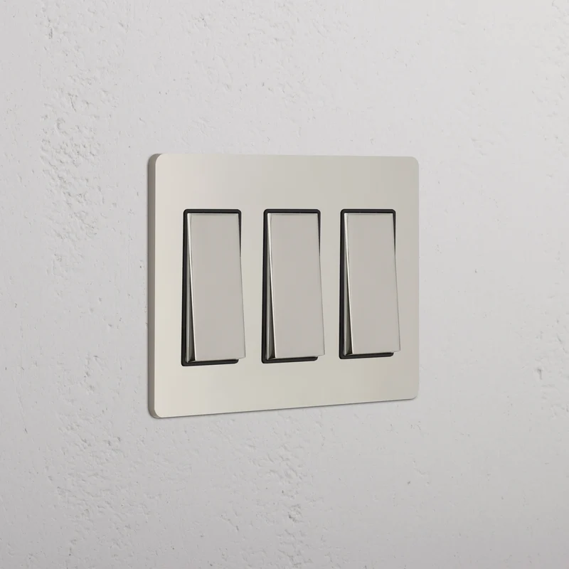 Grove 3G Rocker Switch - Polished Nickel Black