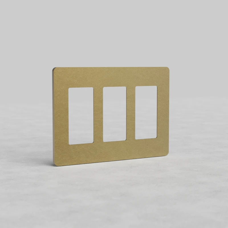 Grove 3G Outlet Plate - Antique Brass