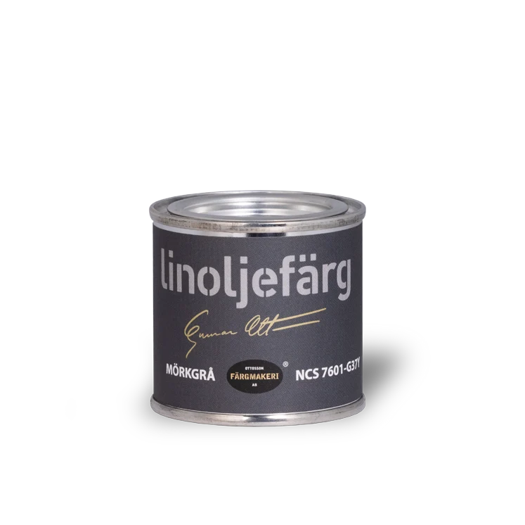 Mörkgrå Linoljefärg Ottossons