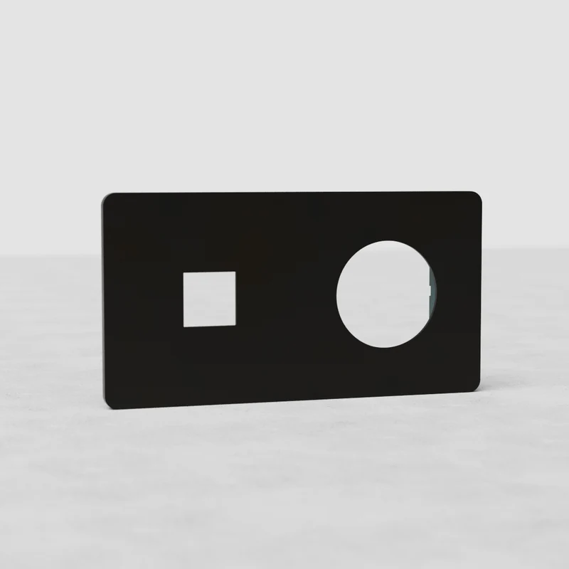 Grove Double 1x Keystone & 1x Socket Plate - Bronze