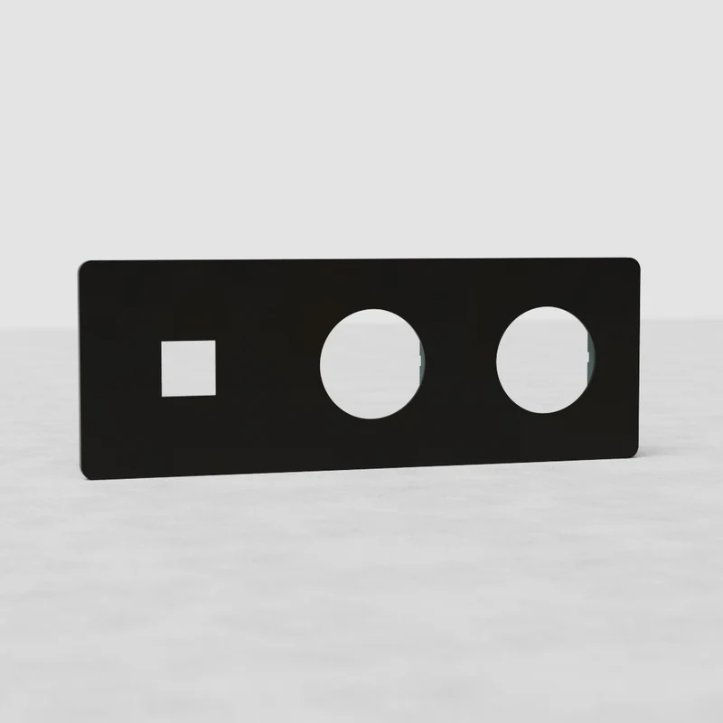 Grove Triple 1x Keystone & 2x Socket Plate - Bronze
