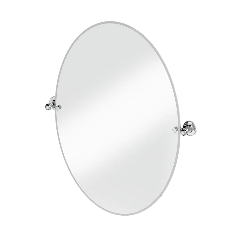 Burlington spegel oval 60x80cm med väggfästen