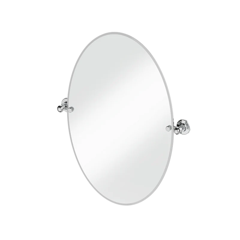 Burlington spegel oval 50x70 cm med väggfästen