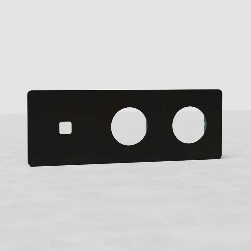 Grove Triple 1x Switch & 2x Socket Plate - Bronze