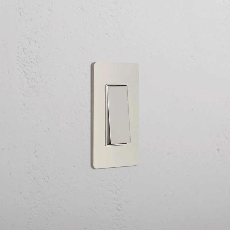 Grove 1G Four Way Rocker Switch - Polished Nickel White