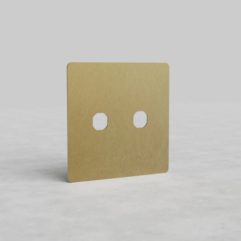 Kew 2G Switch Plate - Antique Brass