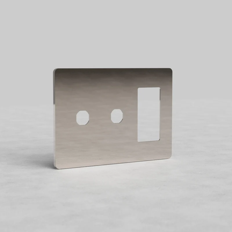 Grove 3G 2x Switch & Outlet Plate - Polished Nickel
