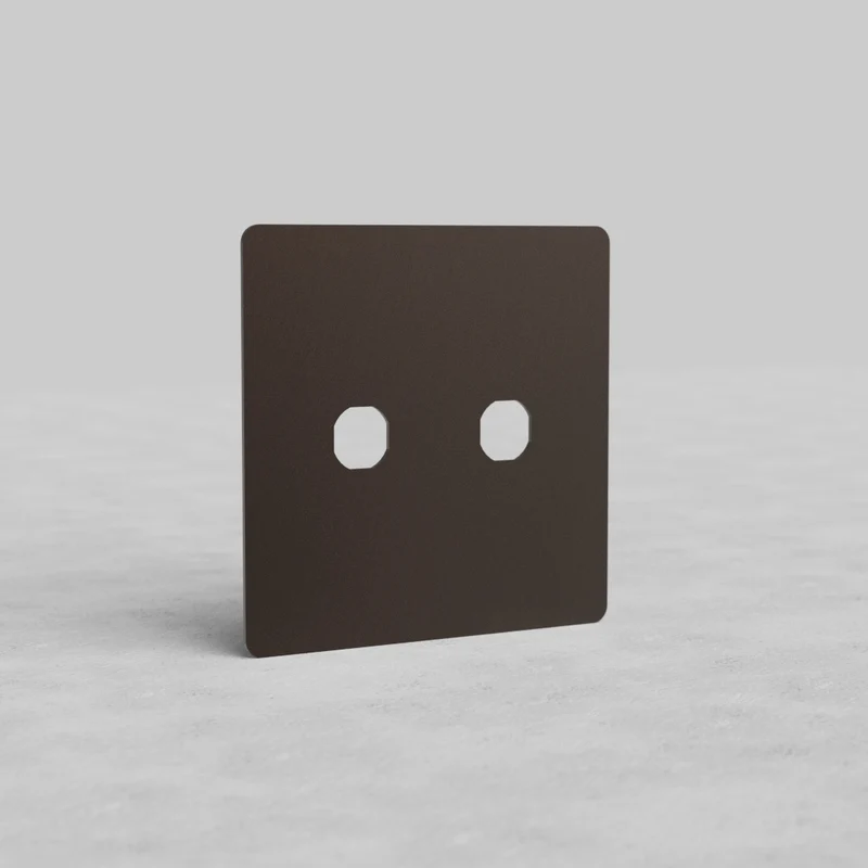 Kew 2G Switch Plate - Bronze