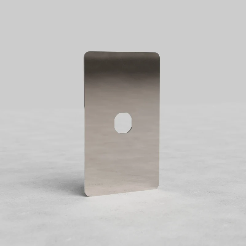 Kew 1G Switch Plate - Polished Nickel