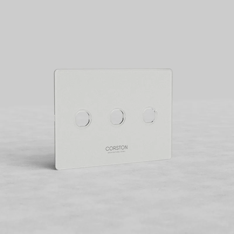 Kew 3G Switch Plate - Clear