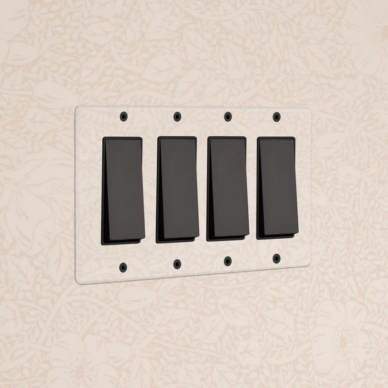 Kew 4G Rocker Switch - Clear Bronze Black
