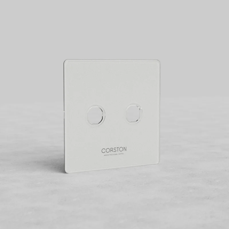 Kew 2G Switch Plate - Clear