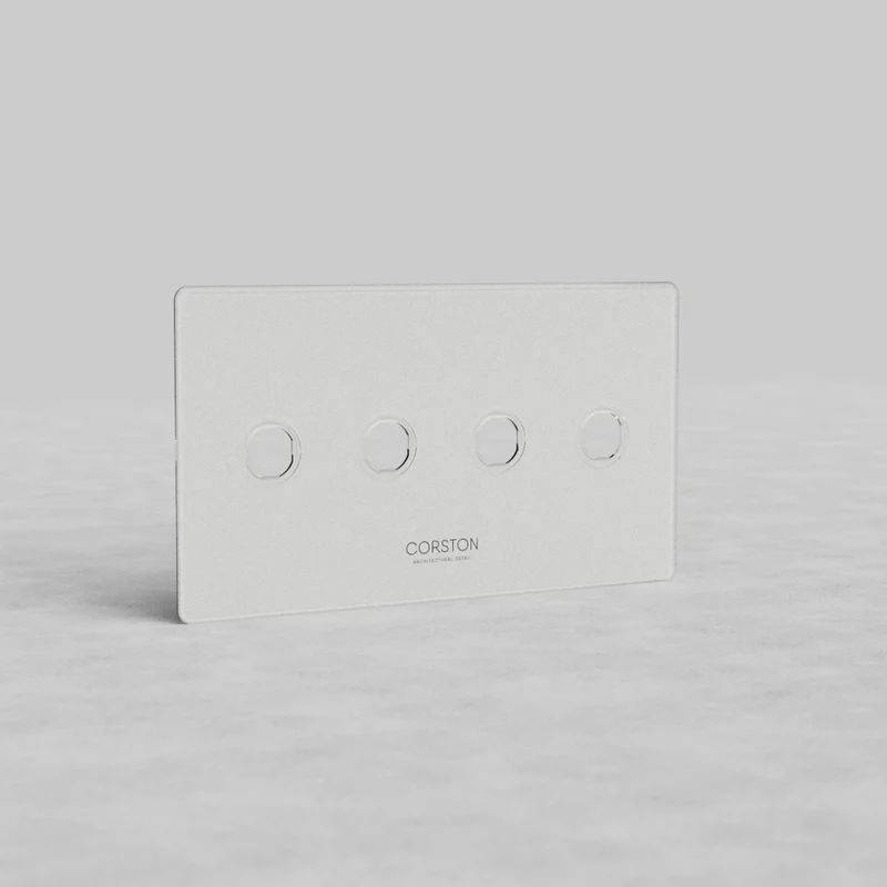 Kew 4G Switch Plate - Clear