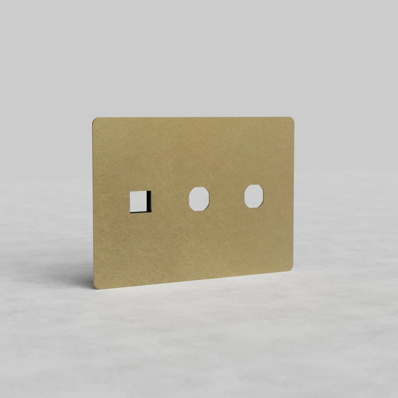 Kew 3G 2x Switch & Keystone Plate - Antique Brass