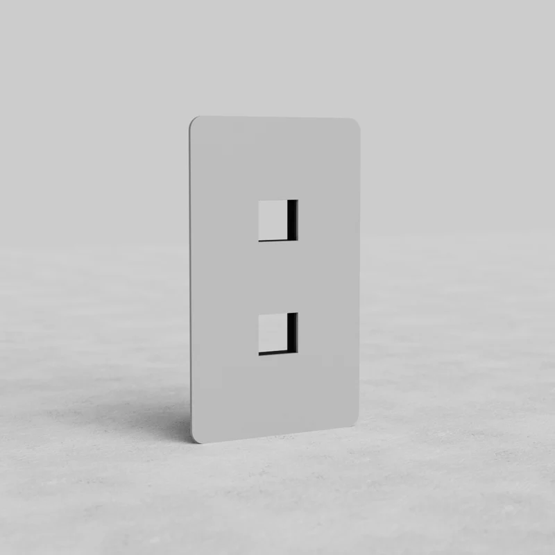 Kew 1G 2x Keystone Plate - Paintable