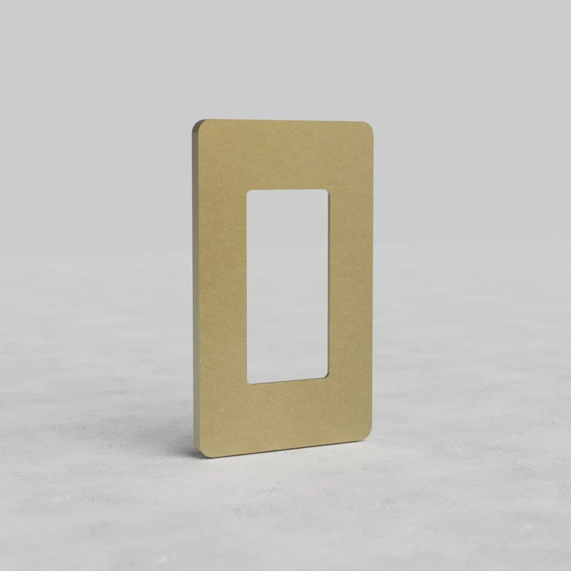 Grove 1G Outlet Plate - Antique Brass