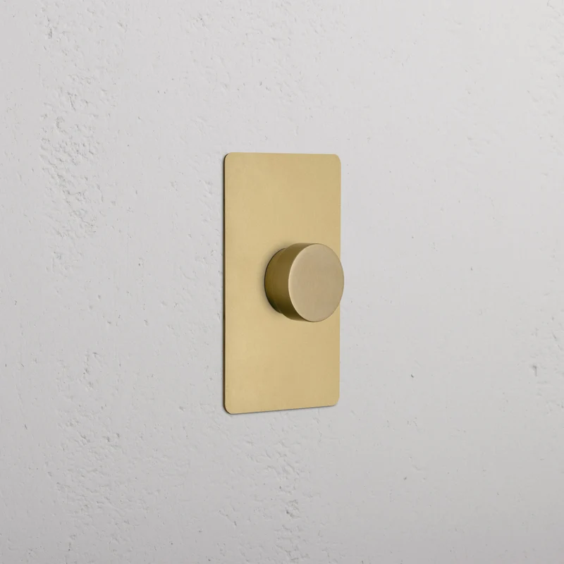 Kew 1G Dimmer Switch - Antique Brass