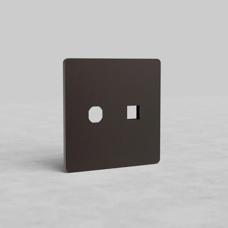 Grove 2G Switch & Keystone Plate - Bronze