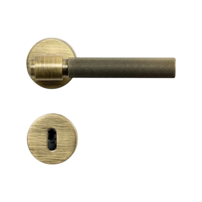 Helix Cross | Dörrhandtag i Antik Brons
