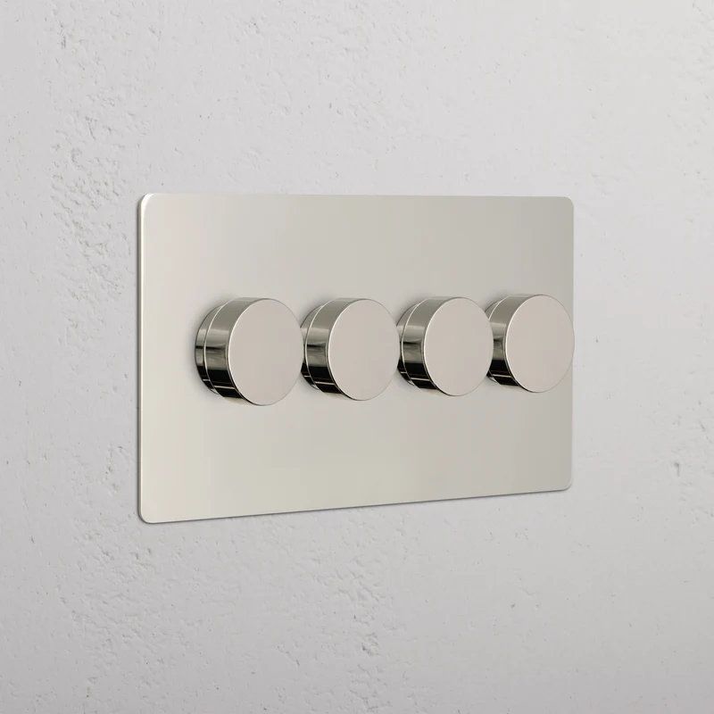 Kew 4G Dimmer Switch - Polished Nickel