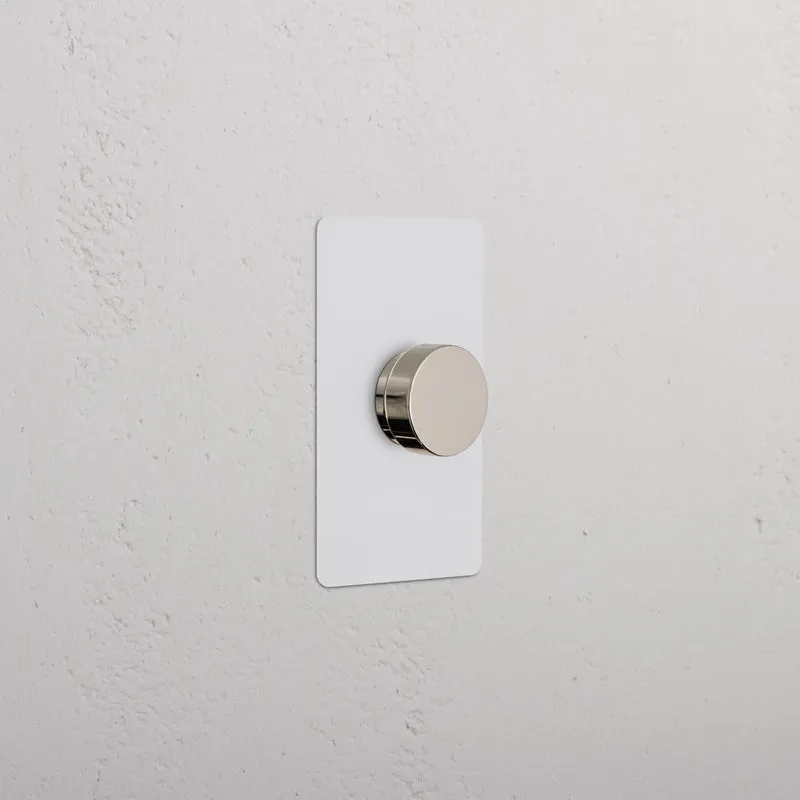 Kew 1G Dimmer Switch - Paintable Polished Nickel