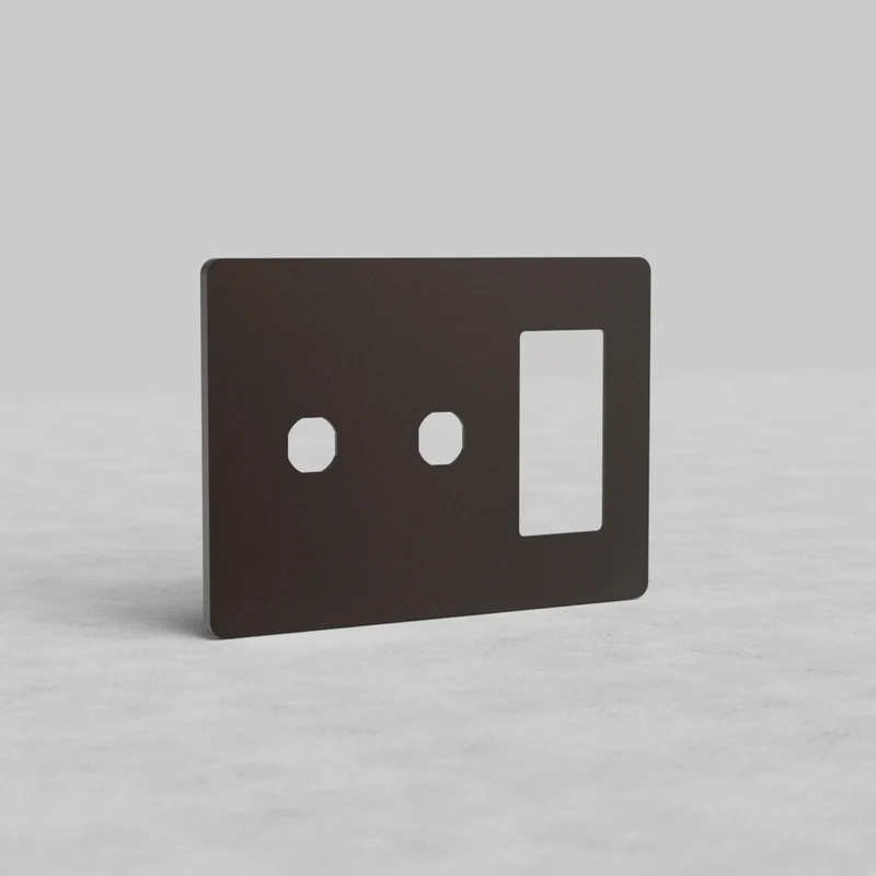 Grove 3G 2x Switch & Outlet Plate - Bronze