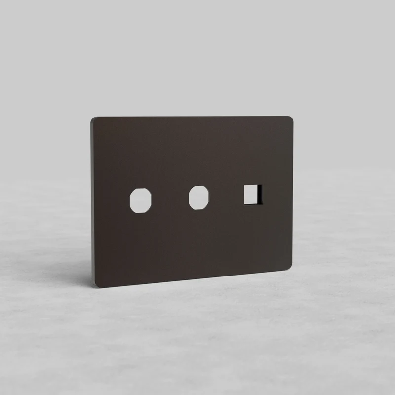 Grove 3G 2x Switch & Keystone Plate - Bronze