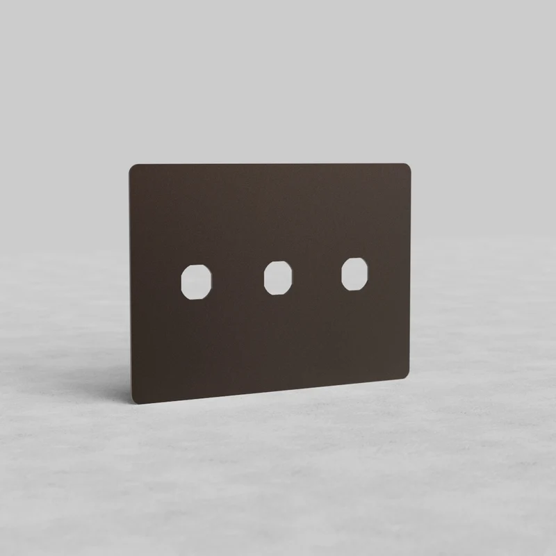 Kew 3G Switch Plate - Bronze