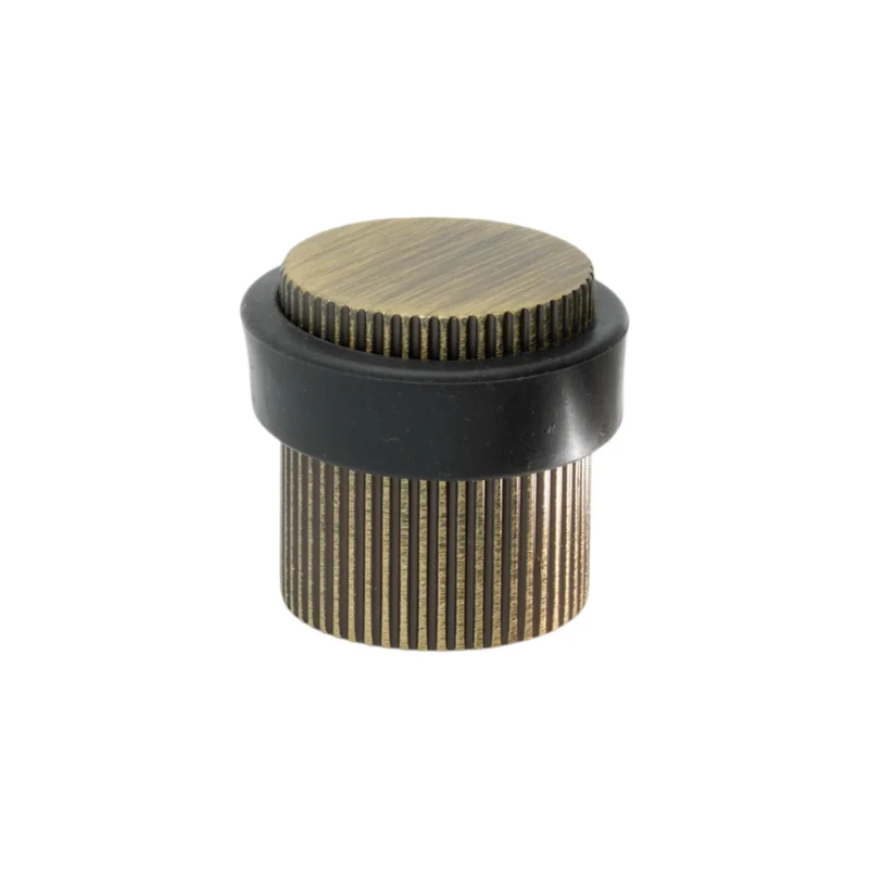 Helix Stripe | Dörrstopp i Antik Brons - golvmonterat