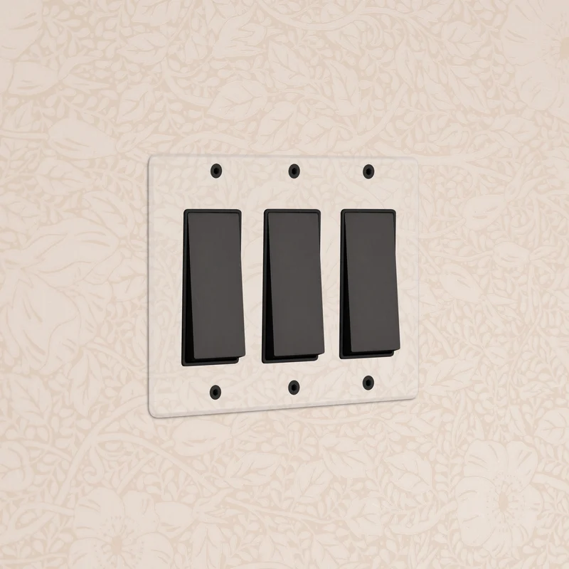 Kew 3G Rocker Switch - Clear Bronze Black