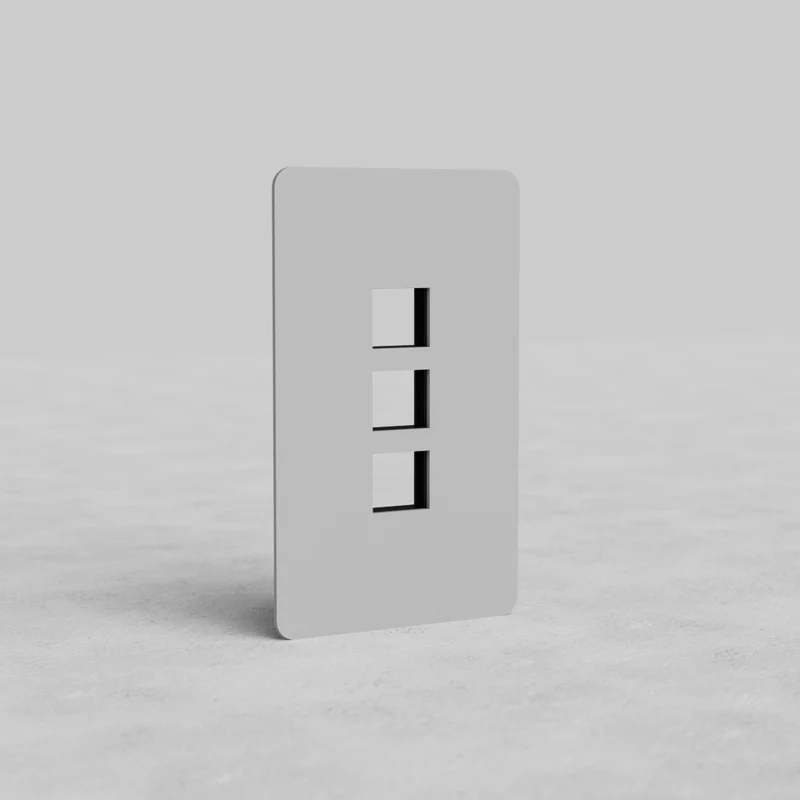Kew 1G 3x Keystone Plate - Paintable