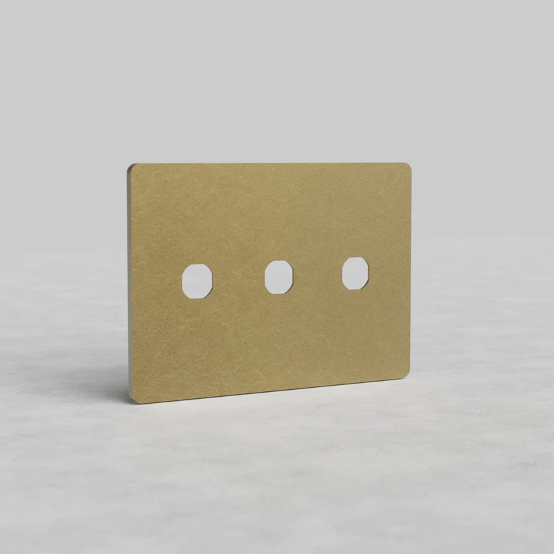 Grove 3G Switch Plate - Antique Brass