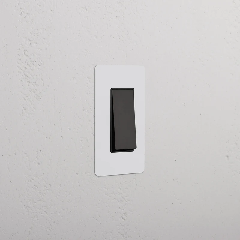 Kew 1G Rocker Switch - Paintable Bronze Black