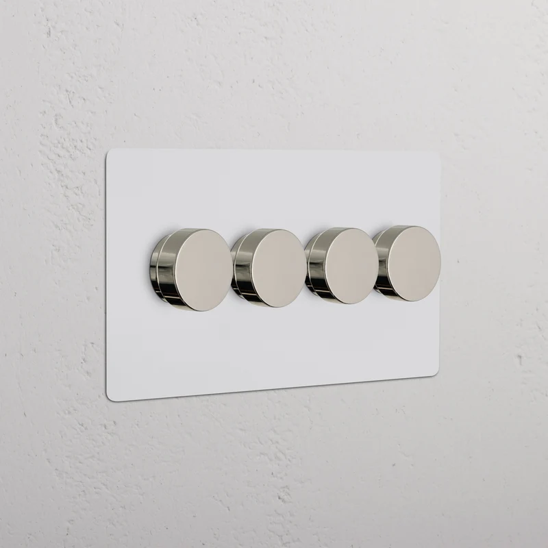 Kew 4G Dimmer Switch - Paintable Polished Nickel