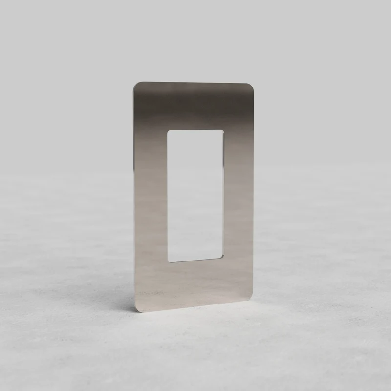 Kew 1G Outlet Plate - Polished Nickel