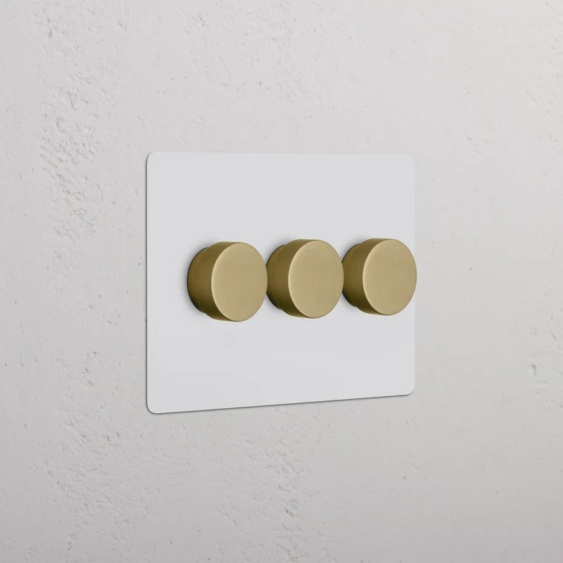Kew 3G Dimmer Switch - Paintable Antique Brass