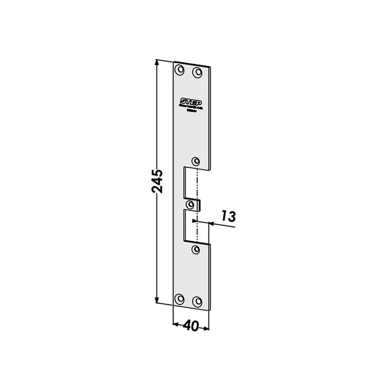 Monteringsstolpe ST9547V plan vä