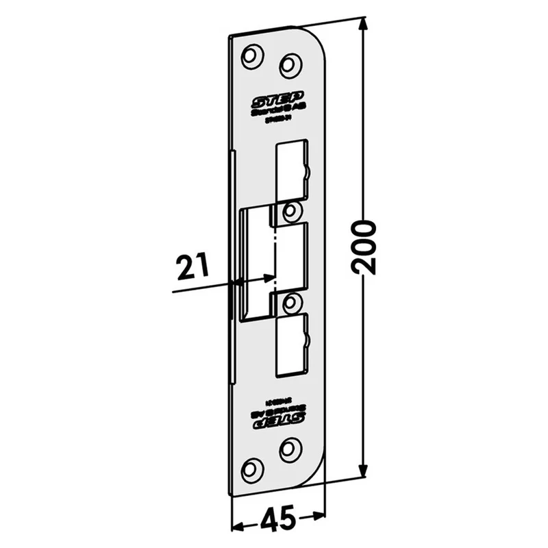 Monteringsstolpe ST4009-21 plan