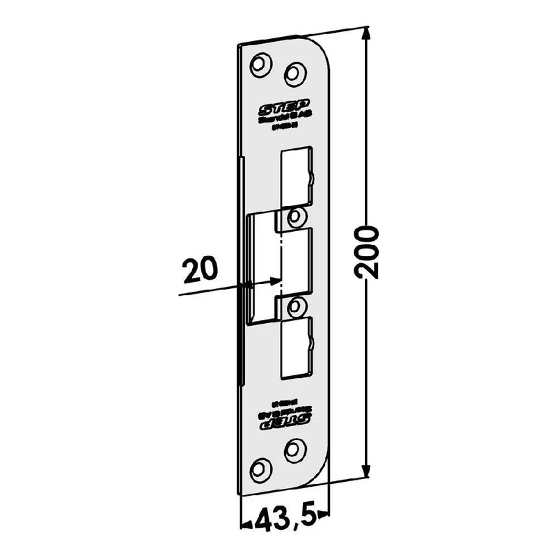 Monteringsstolpe ST4009-20 plan