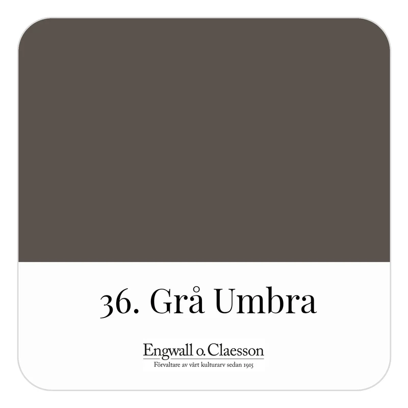 Utvändig Linoljefärg Grå Umbra 36