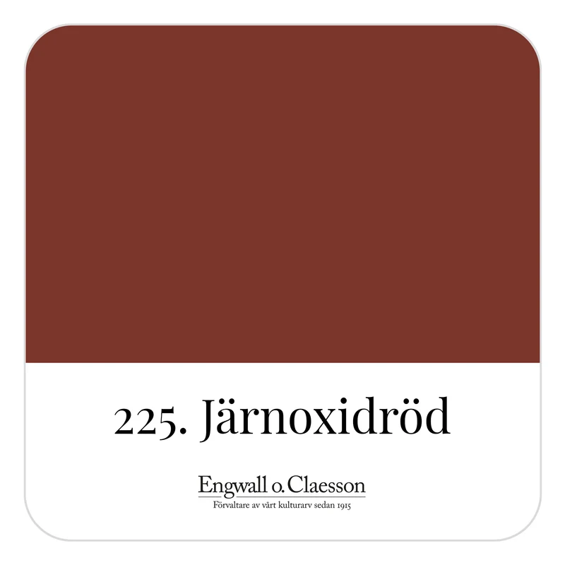 Utvändig Linoljefärg Järnoxidröd 225