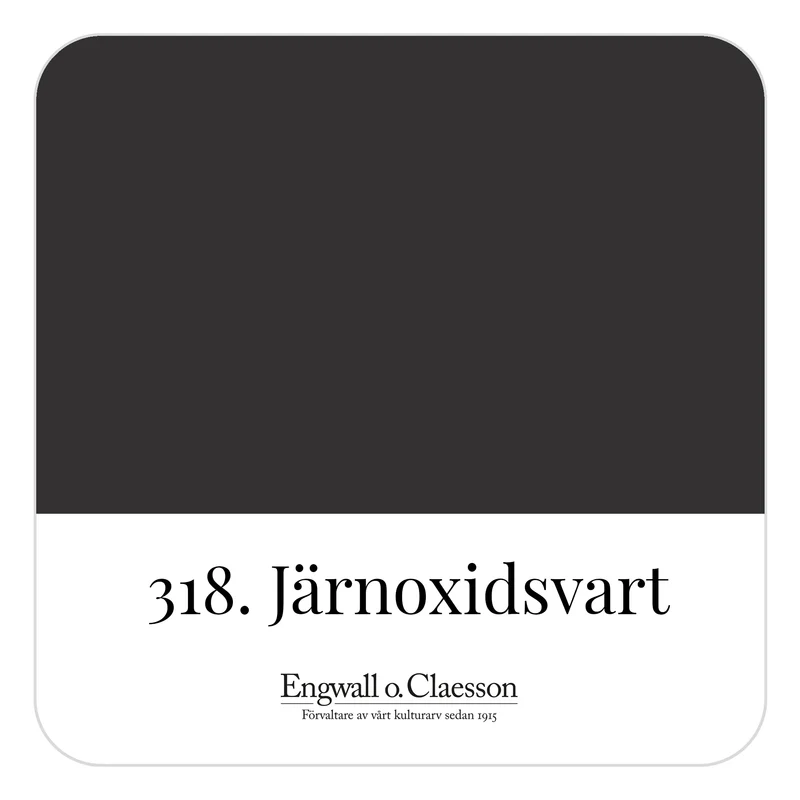 Utvändig Linoljefärg Järnoxidsvart 318