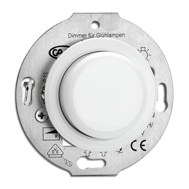 Dimmer vitt porslin