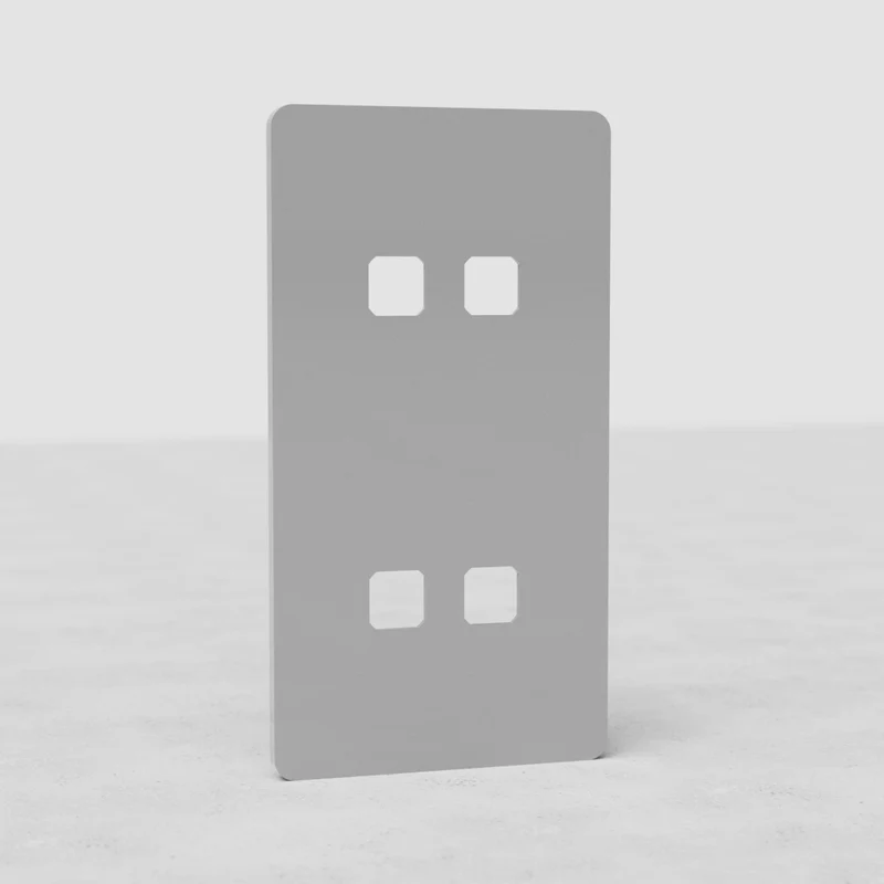 Grove Double 4x Vertical Switch Plate – Paintable