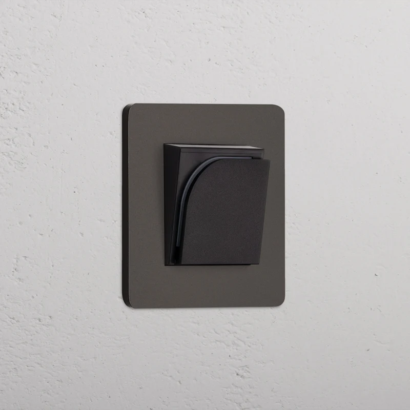 Grove Single Hotel Key Card Switch - Bronze | Black