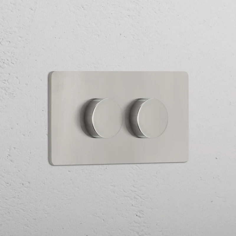 Grove 4-Module 2x Multiway Dimmer Switch - Polished Nickel