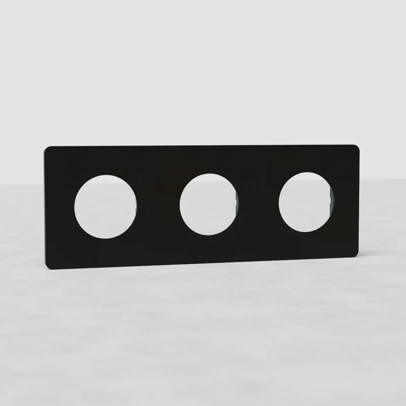 Grove Triple Socket Plate - Bronze