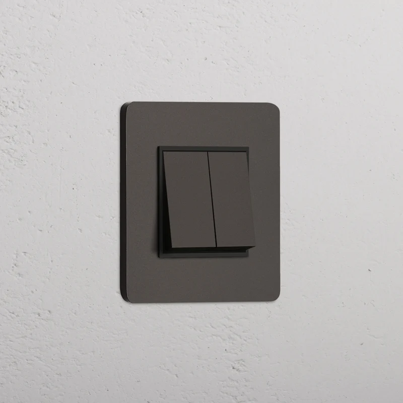 Grove Single 2x Rocker Switch - Bronze | Black