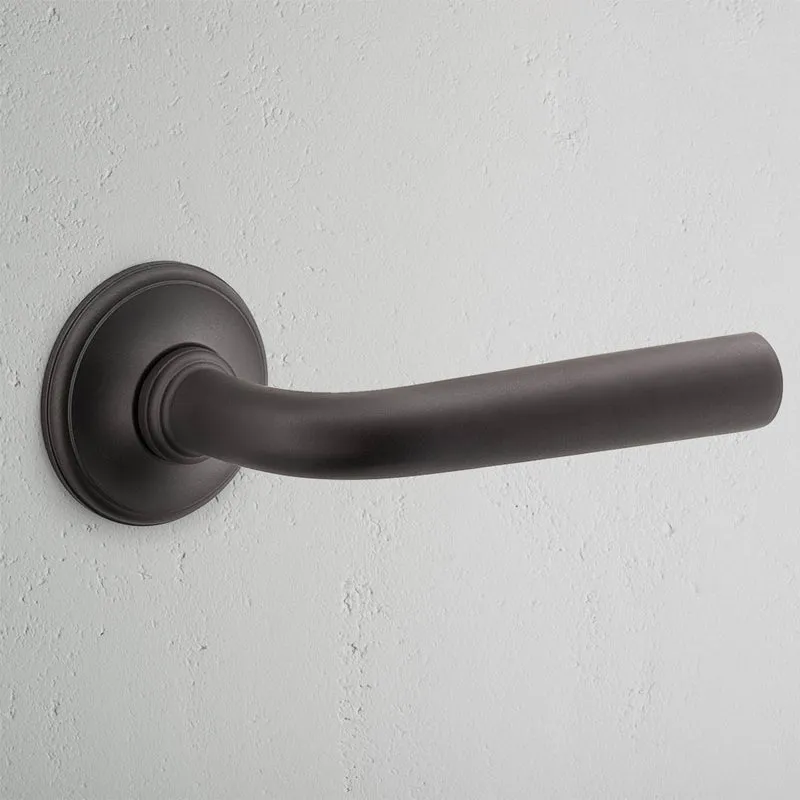 Apsley Unsprung Door Handle (Scandinavian) - Bronze